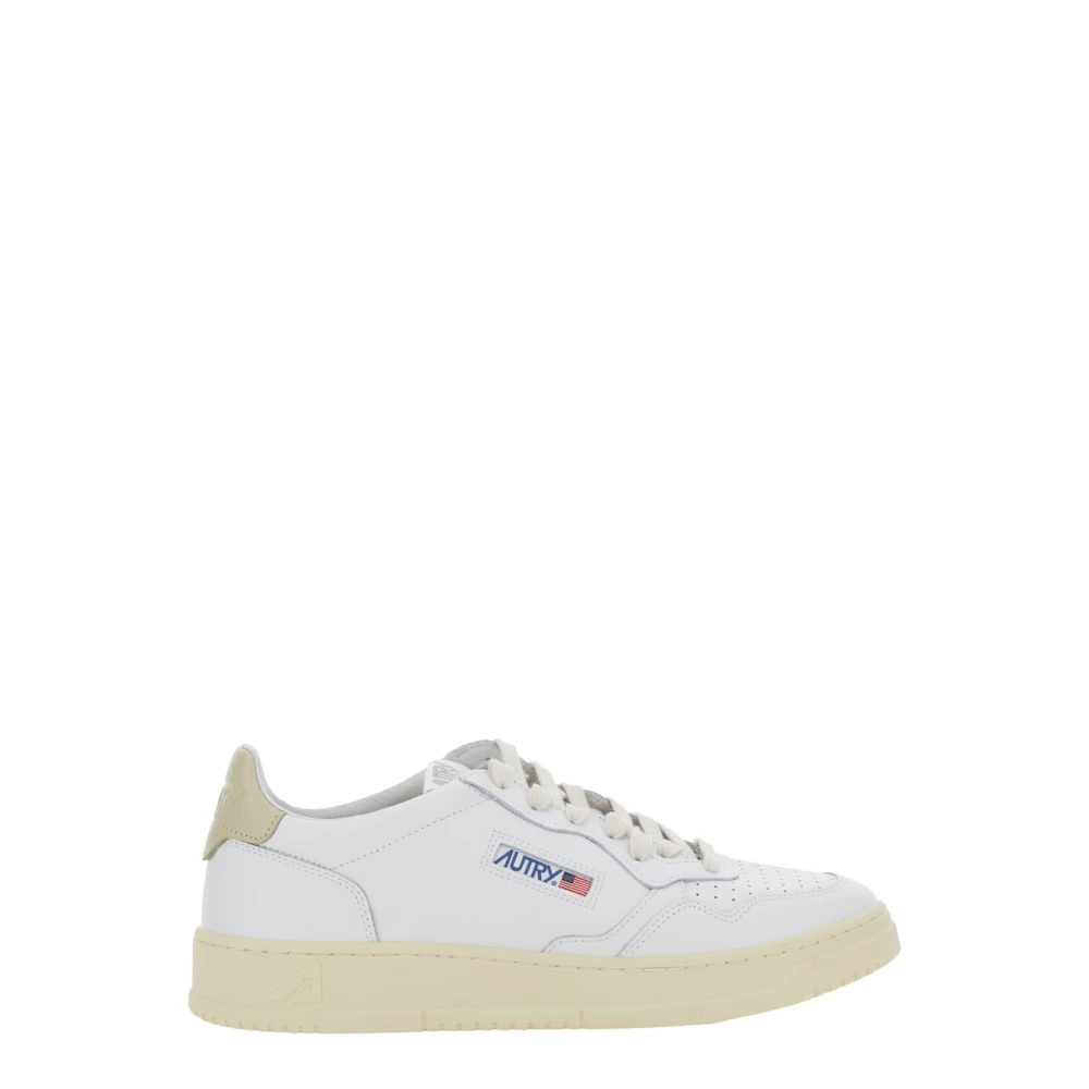 Autry White Trainers Medalis - Male - Sneakers - 8 Uk - Shoes