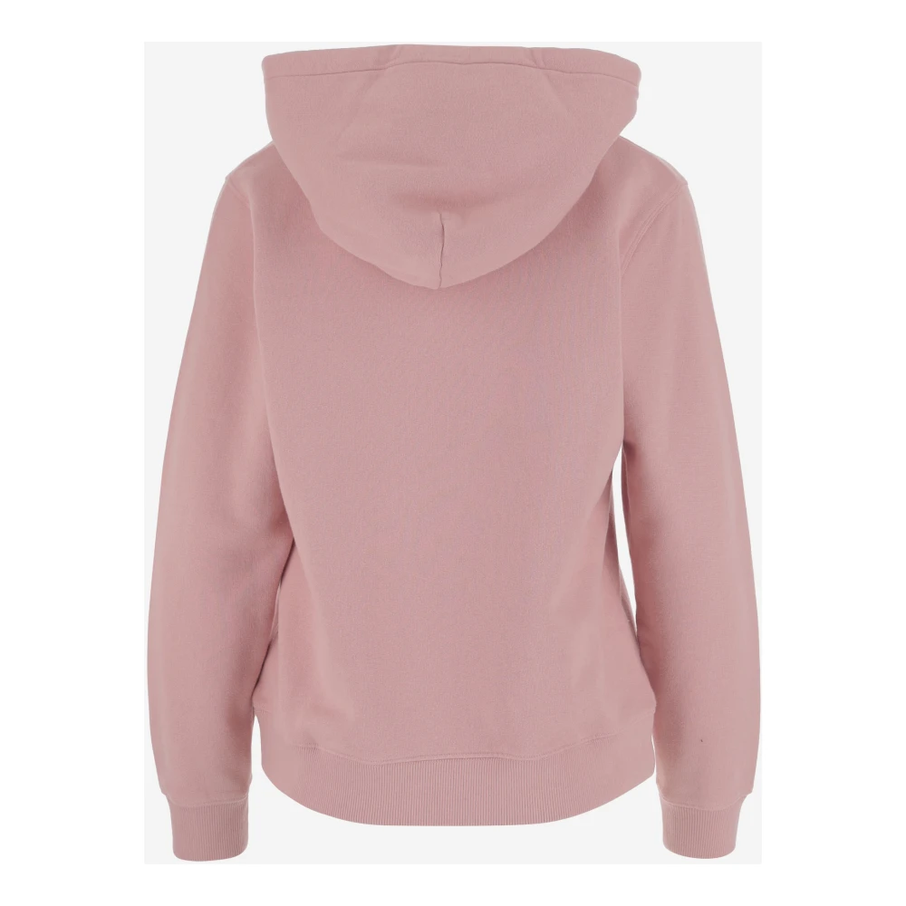 MC2 Saint Barth Katoenen hoodie met strass logo Pink Dames