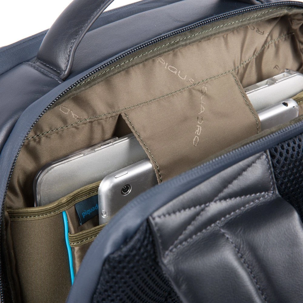 Piquadro Pc en iPad -rugzak met stedelijke anti -deft kabel Black Heren