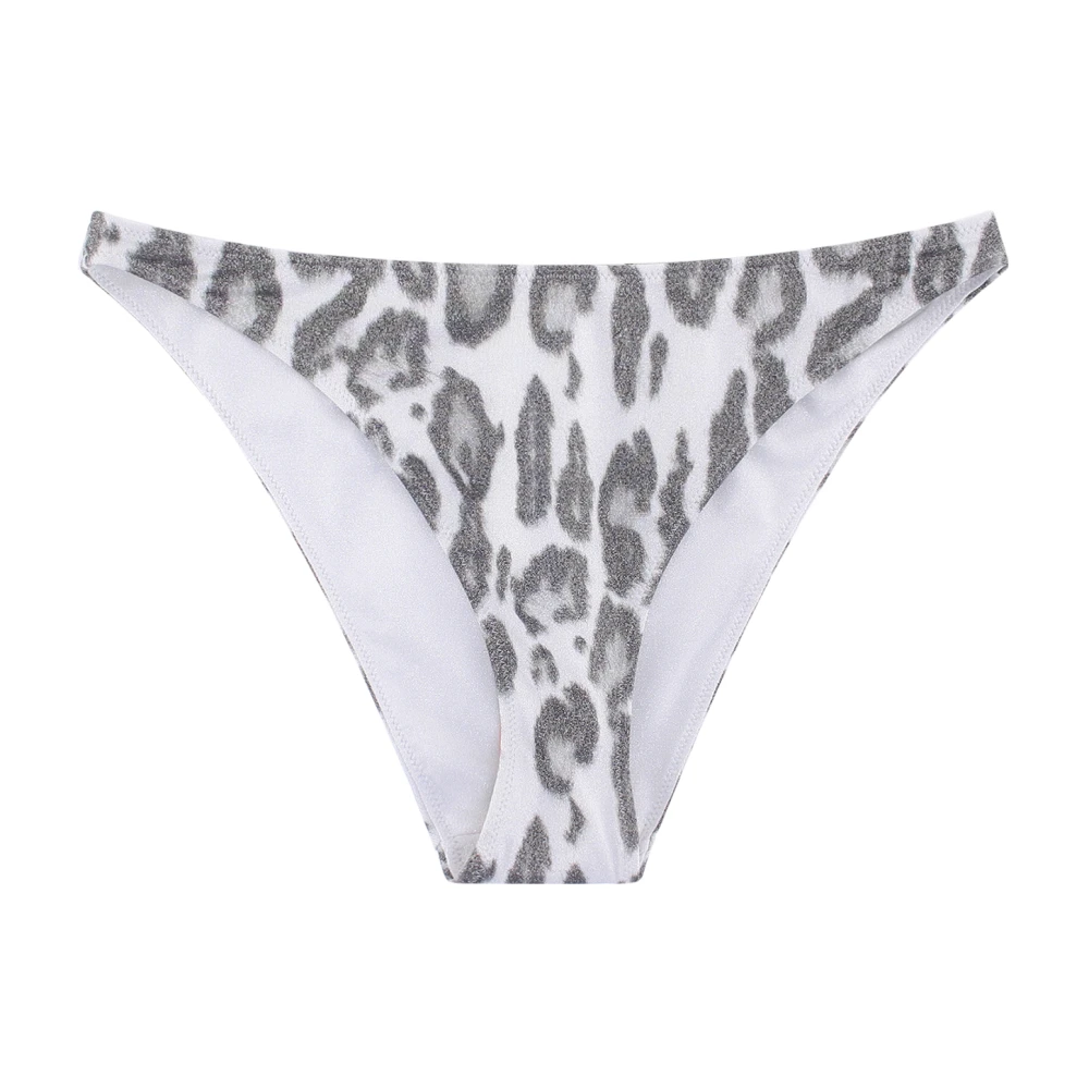 Stella Mccartney Animalier Print Bikini Slip Gray Dames
