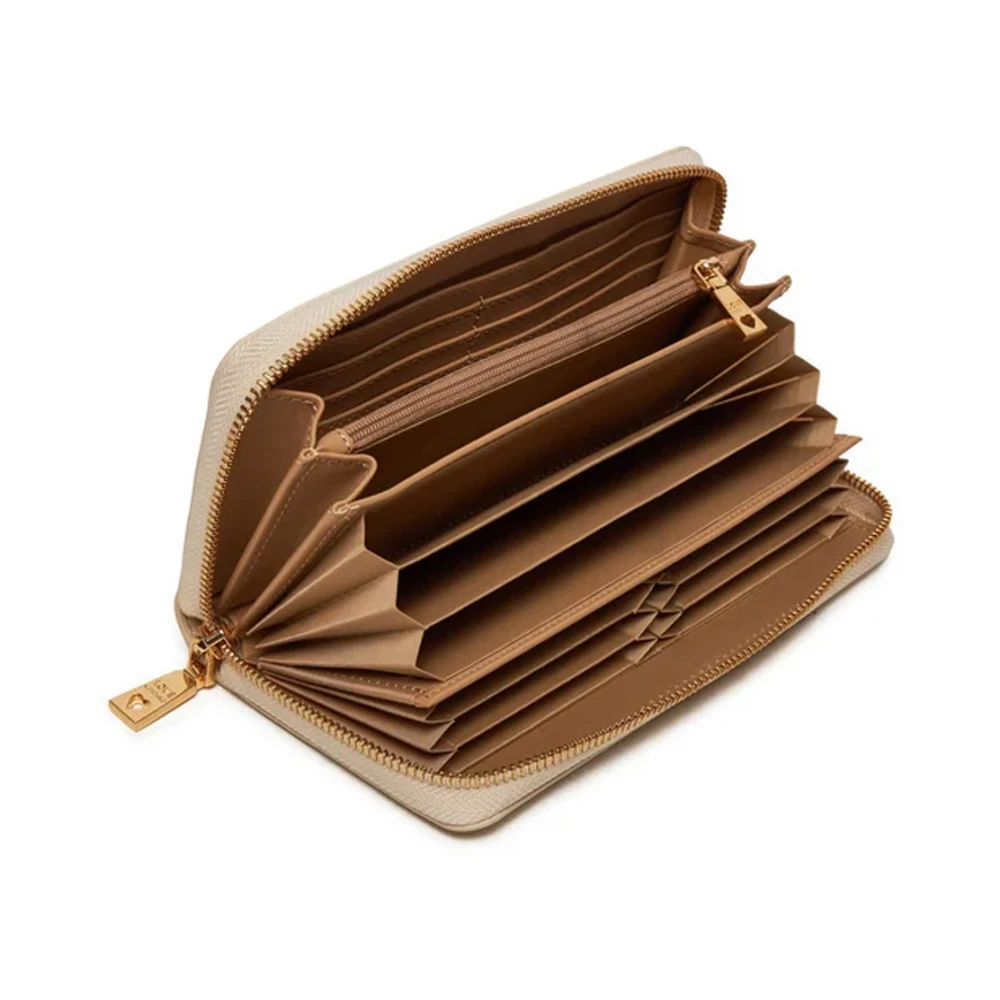 Love Moschino Ivoor Portemonnees voor Vrouwen Beige Dames