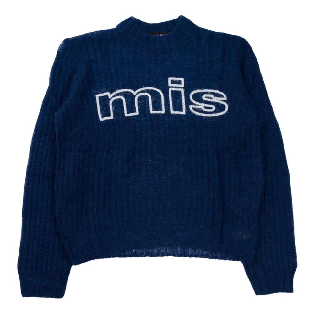 Misbhv Round-neck Knitwear Blue Heren