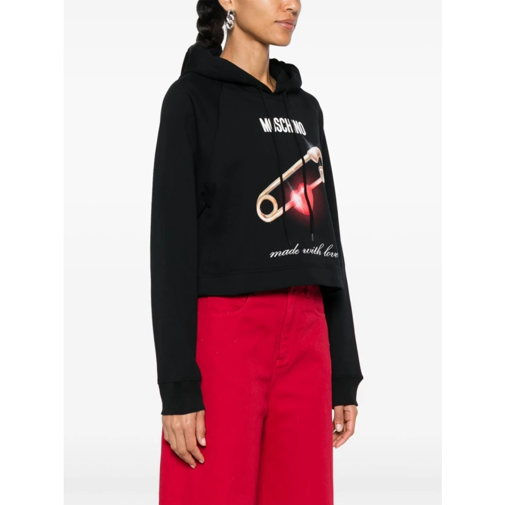 Moschino Casual Sweatshirt 555C Black Dames