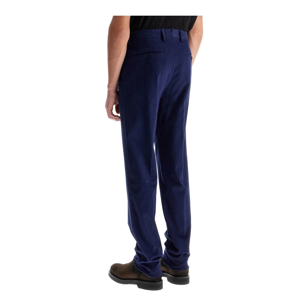 Ermenegildo Zegna Warme Winter Chino Broek Blue Heren