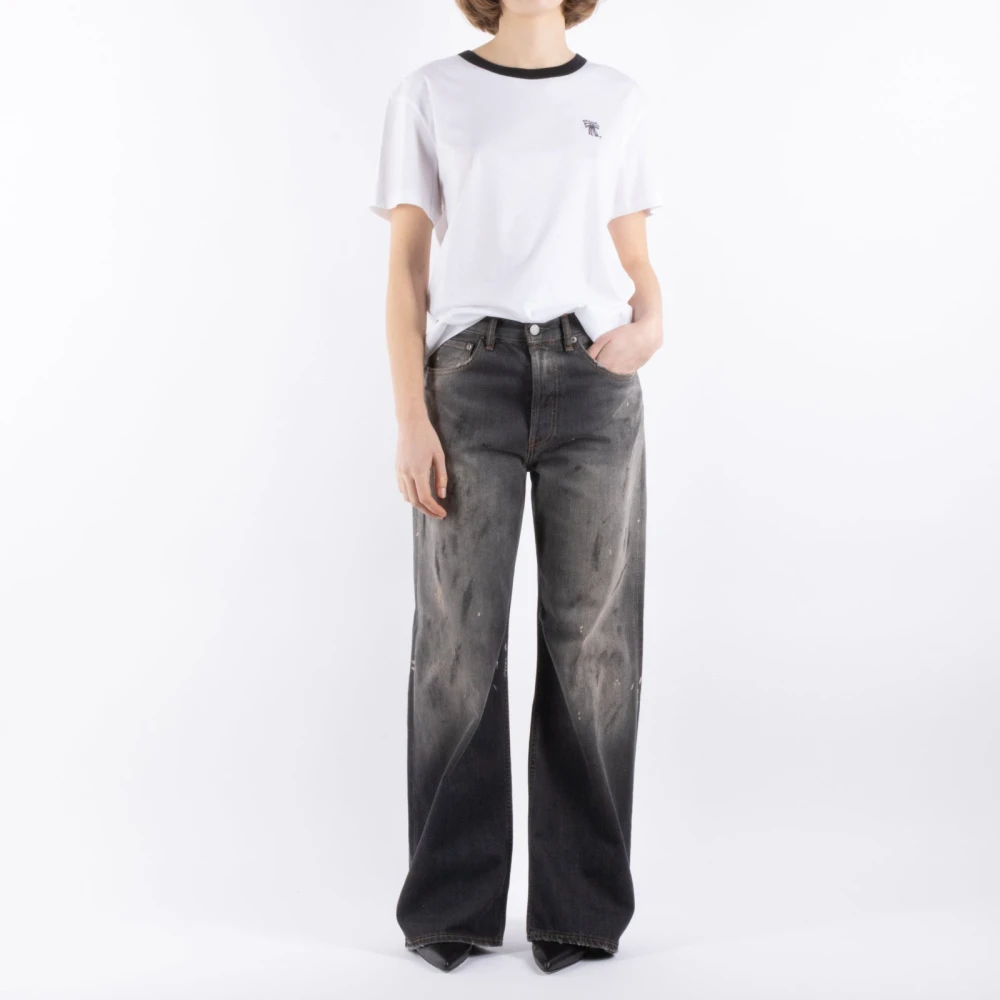 Acne Studios Witte T-shirt Cl0318 White Dames