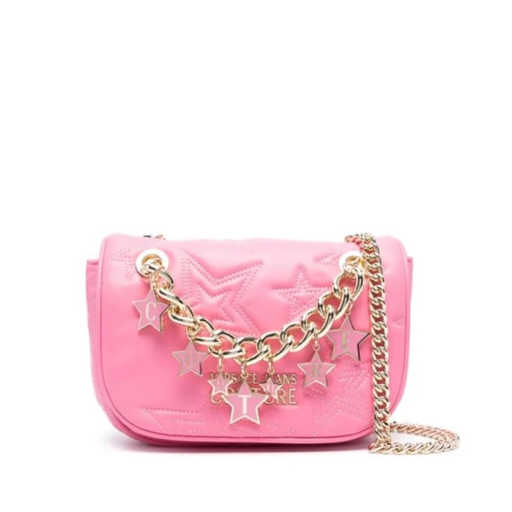 Versace Schoudertas met zichtbaar logo Pink Dames