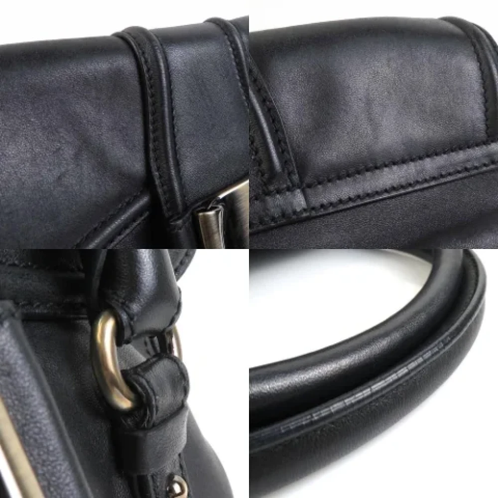 Salvatore Ferragamo Pre-owned Leather handbags Black Dames