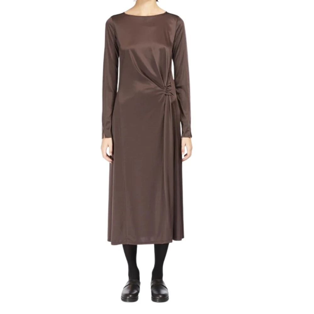 Max Mara Bruine Jurken Semi-fitted Stijl Brown Dames