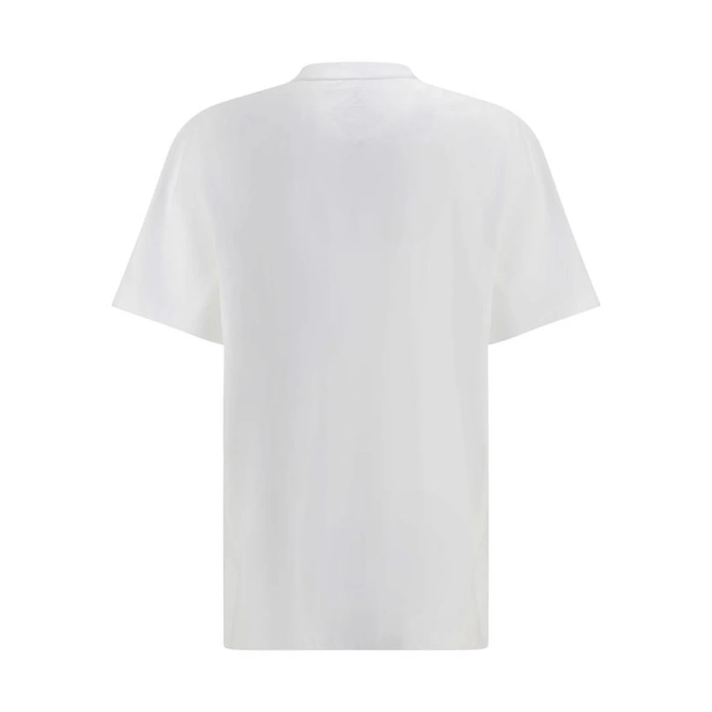 MCM Monogram Zak Katoenen T-Shirt White Heren
