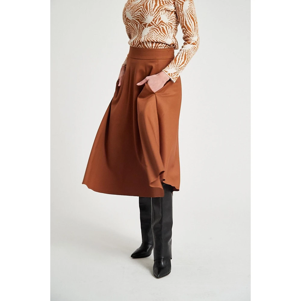 Nine In The Morning Amelia Stijl Rok Brown Dames