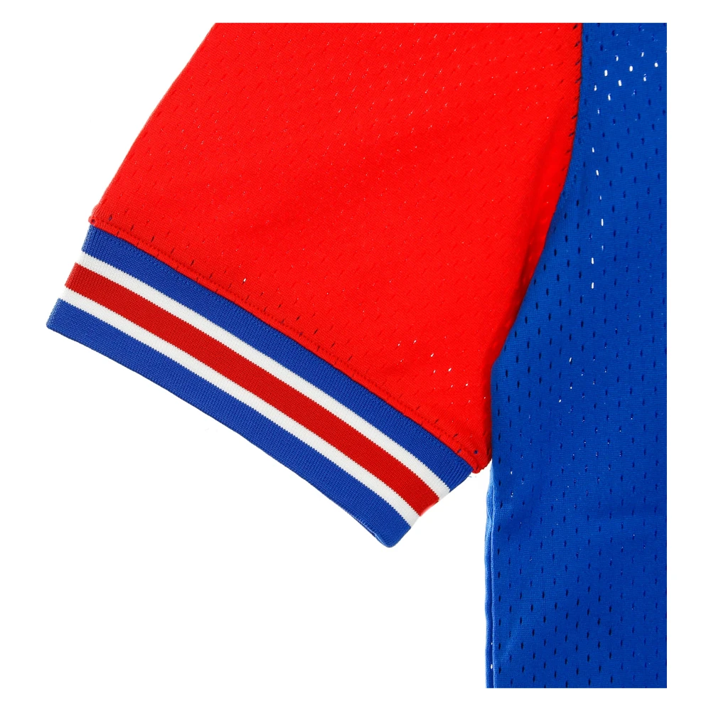 Mitchell & Ness Korte mouwen capuchon mesh sweatshirt NBA Blue Heren