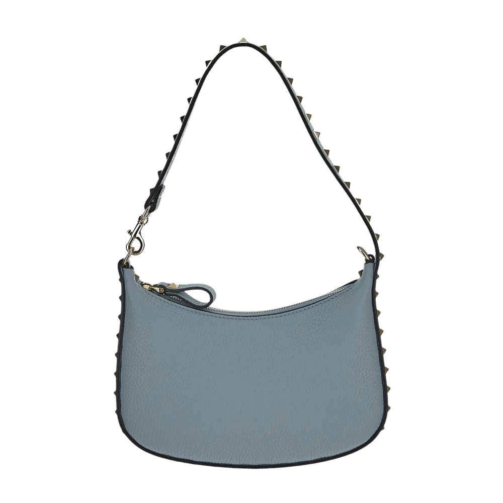 Valentino Garavani Mini Rockstud Leren Tas Blue Dames
