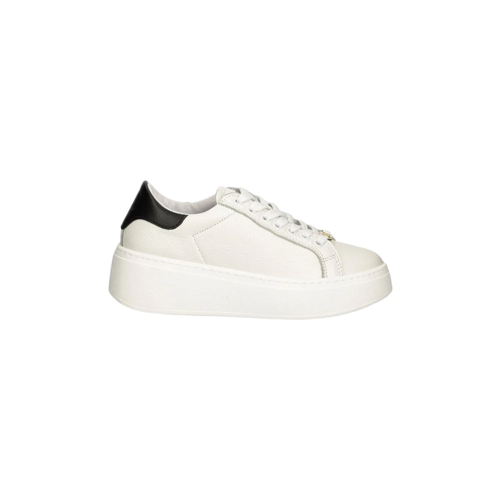 Twinset Retro Platform Sneakers Kontrastfärg White, Dam