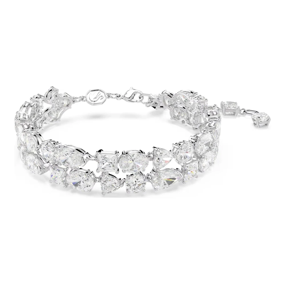 Swarovski Unisex White Mesmera Bracelet Rhodium Plated 5669927