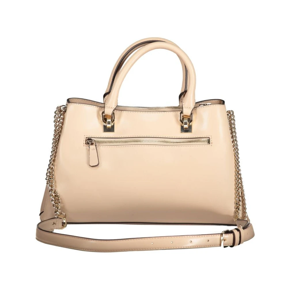 Guess Beige Handtas met Verstelbare Schouderband Beige Dames