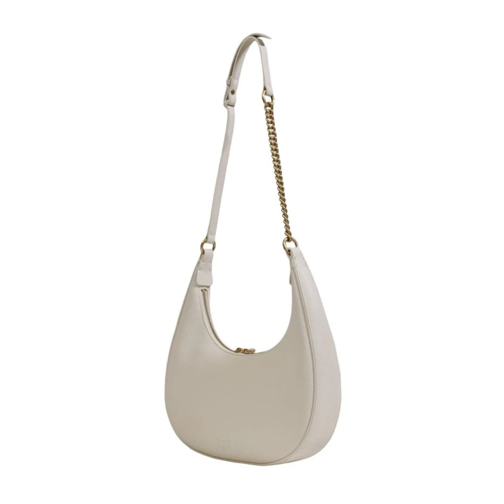 pinko Stijlvolle Leren Handtas White Dames