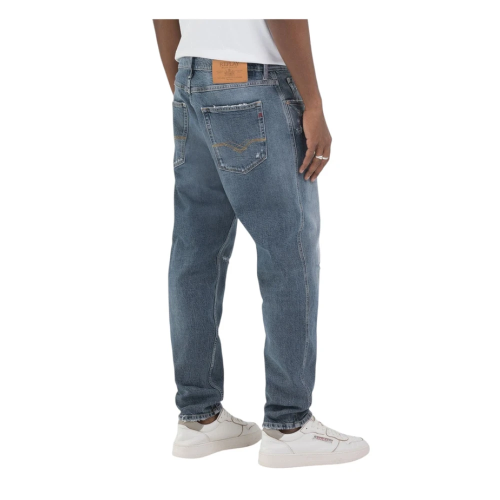 Replay Klassieke Straight Fit Denim Jeans Blue Heren