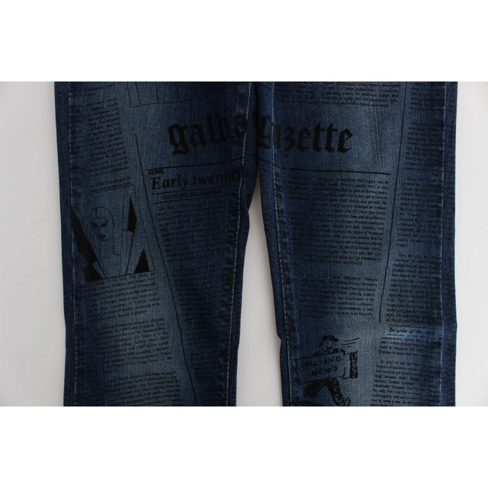 John Galliano Slim-fit Jeans Blue Dames