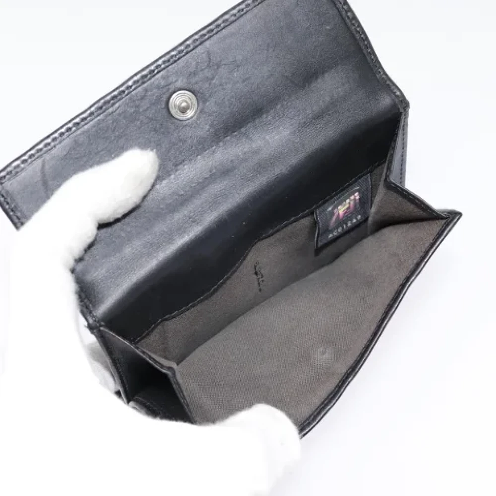 Fendi Vintage Pre-owned Canvas wallets Black Dames