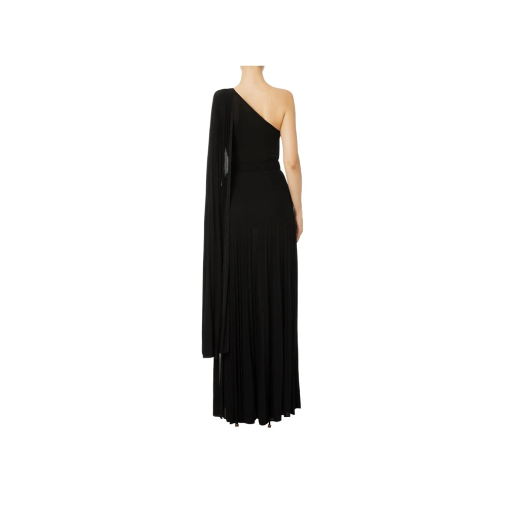 Elisabetta Franchi Jurk met Riem Black Dames