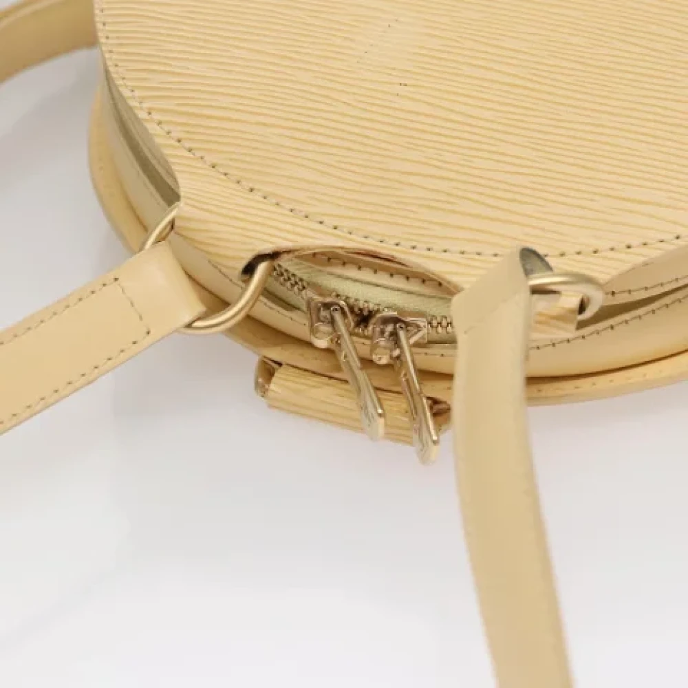 Louis Vuitton Vintage Pre-owned Leather backpacks Beige Dames