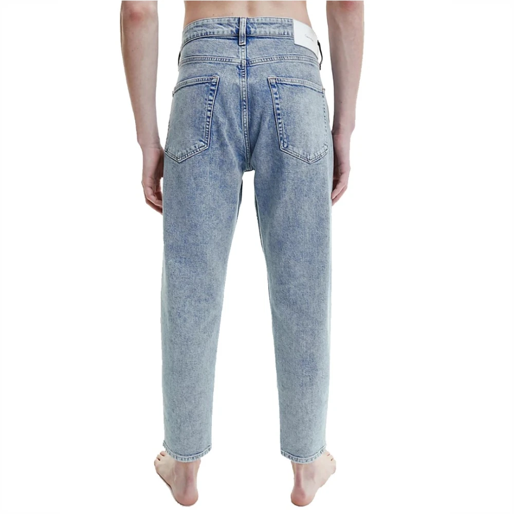Calvin Klein Upgrade je denimcollectie met deze Straight Jeans voor heren Blue Heren