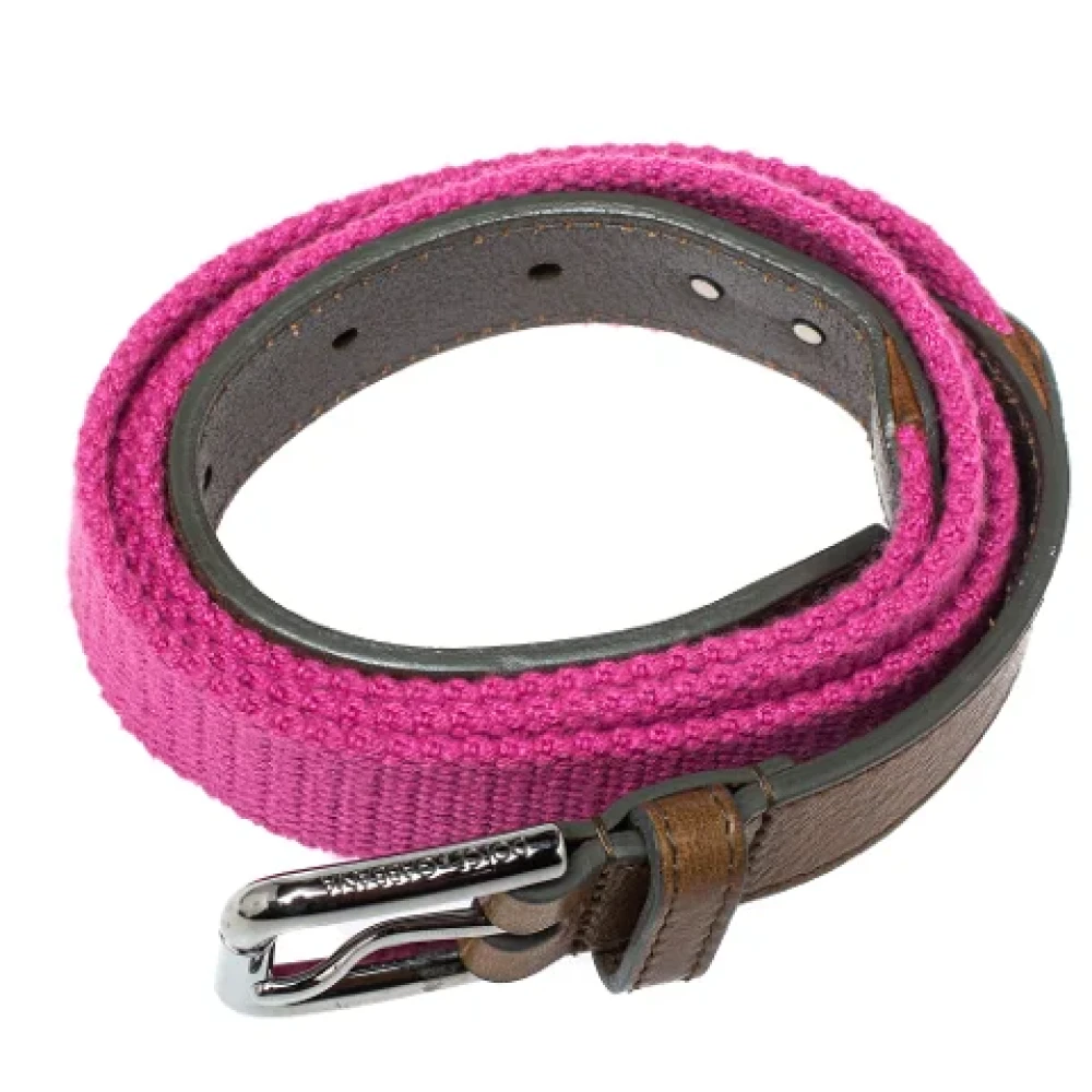 Dolce & Gabbana Pre-owned Leather belts Pink Dames