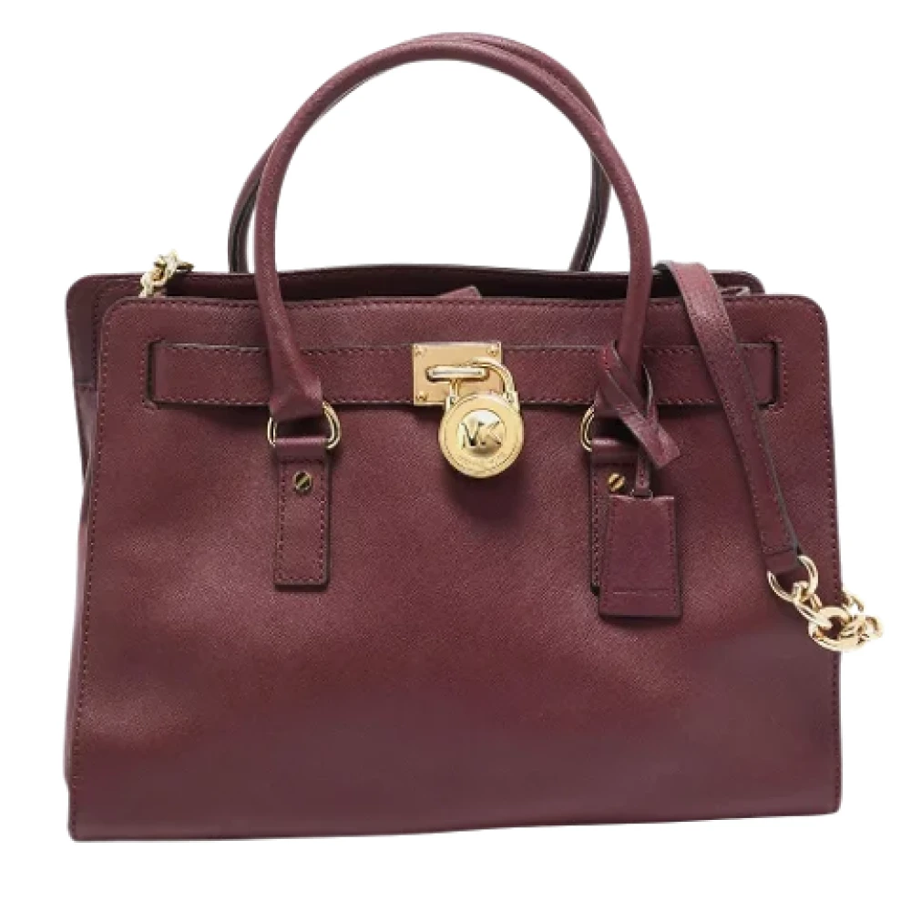 Michael Kors Pre-owned Leather totes Red Dames