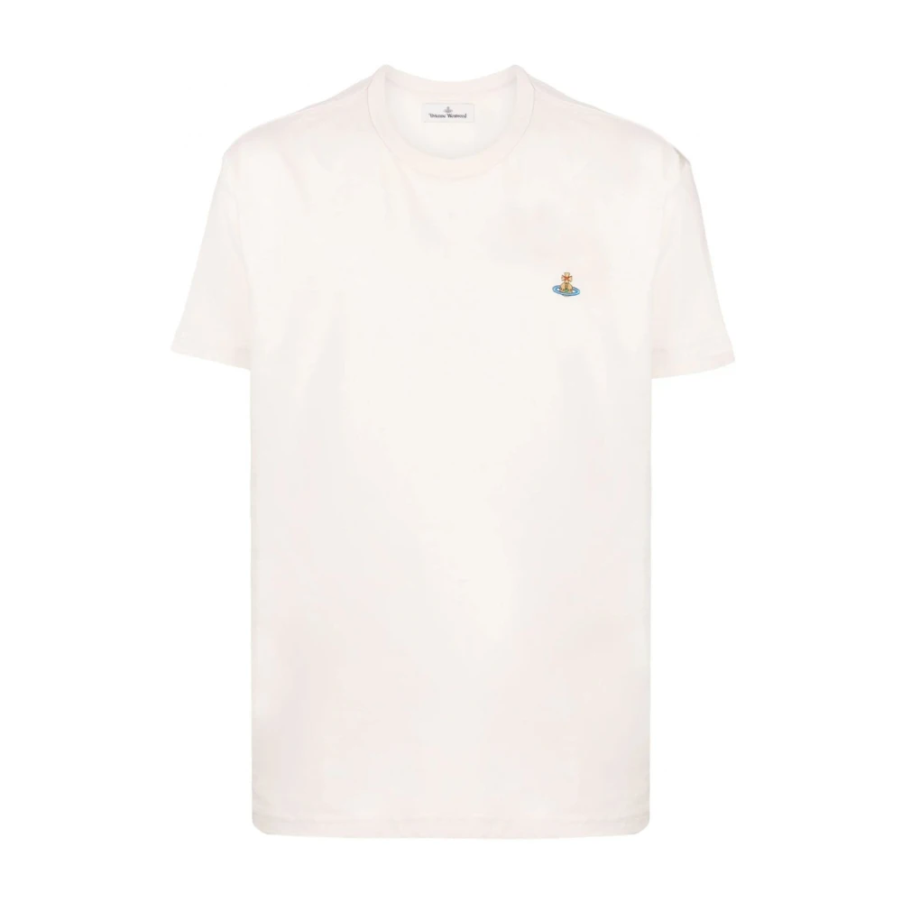 Vivienne Westwood Klassieke Orb Wit T-Shirt White Heren