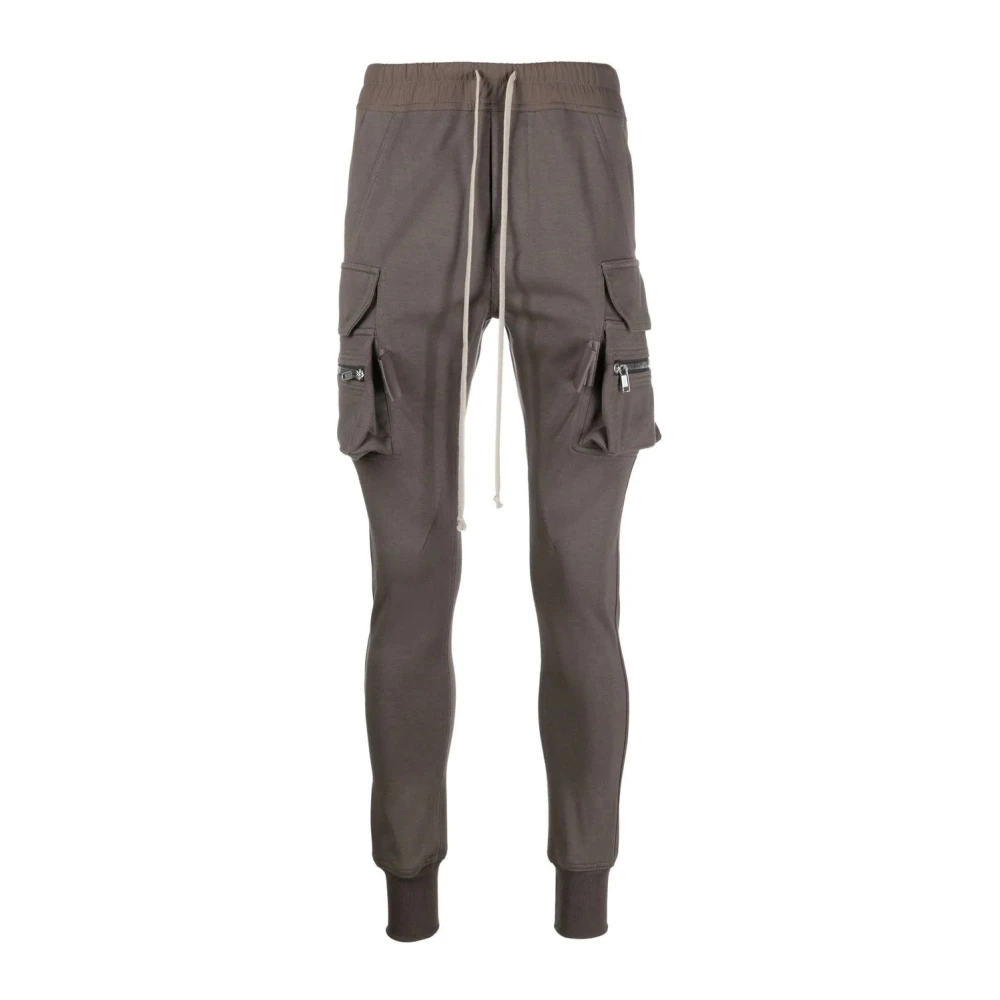 Rick Owens Straight Trousers Brown Dames