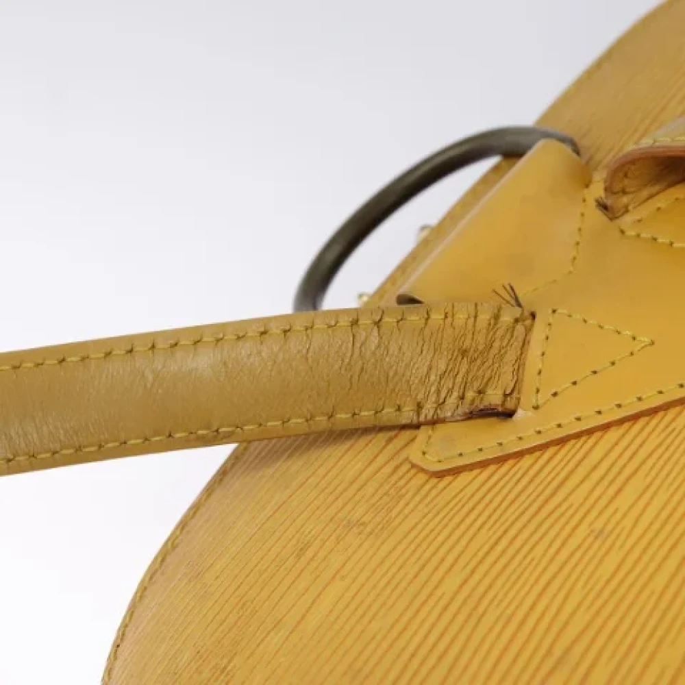 Louis Vuitton Vintage Pre-owned Leather backpacks Yellow Dames