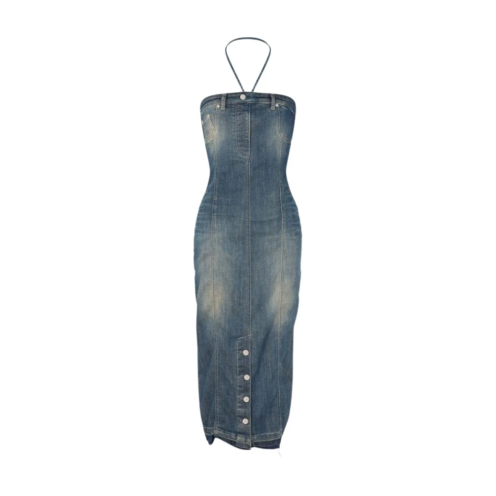 Moschino Women's Blue Denim Dress - Midi Dresses - S - Dresses