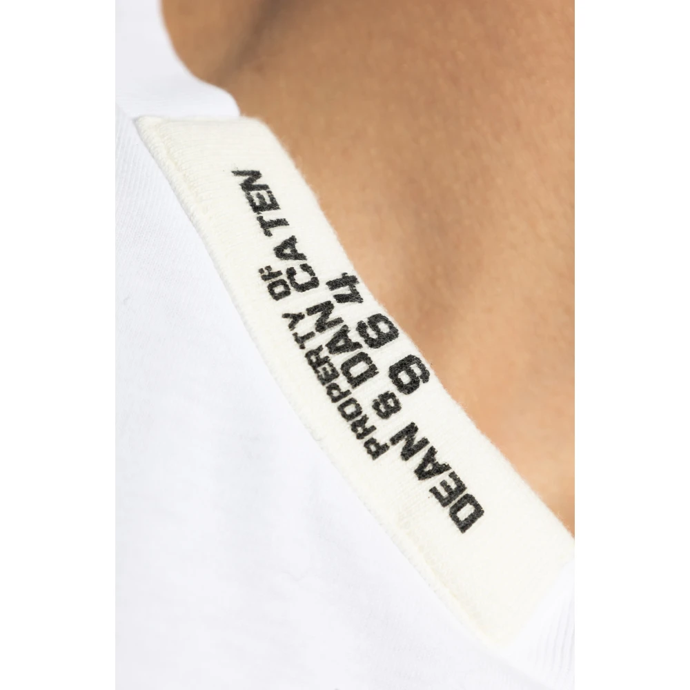 Dsquared2 T-shirt met logo White Heren