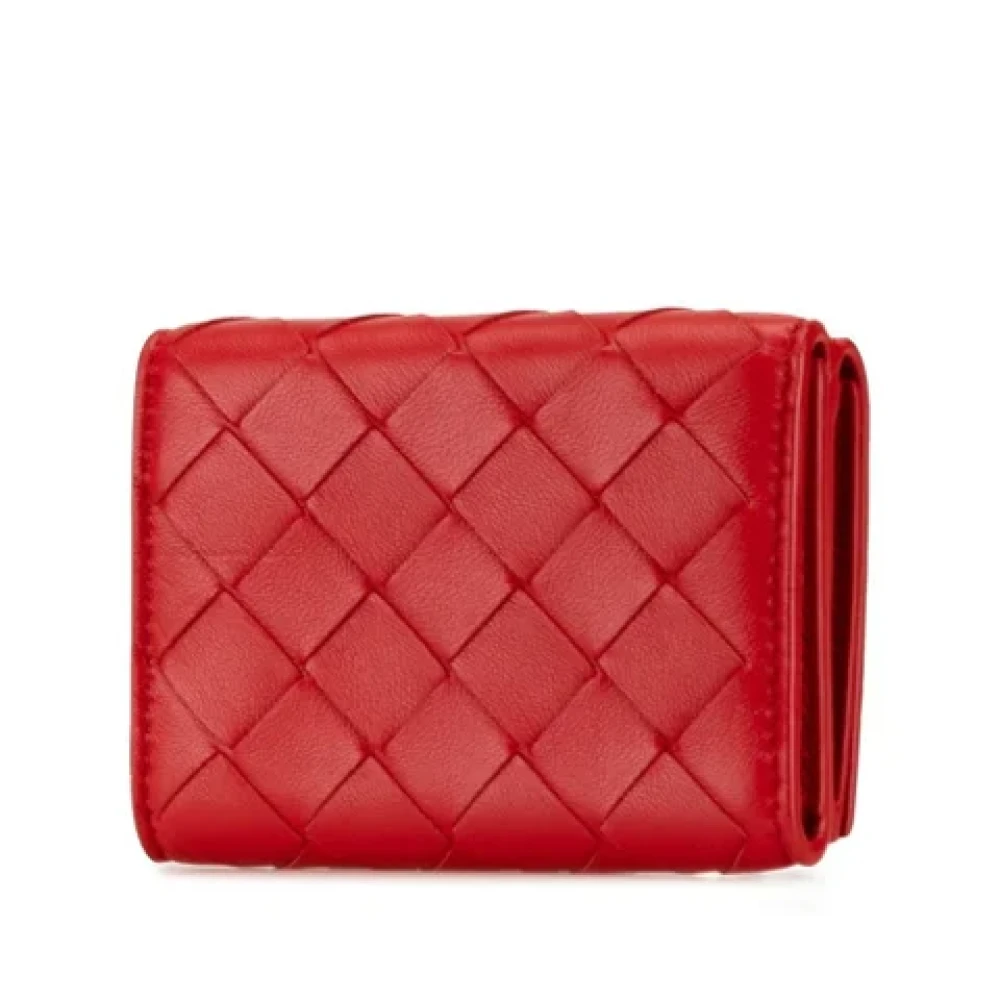 Bottega Veneta Vintage Pre-owned Leather wallets Red Dames