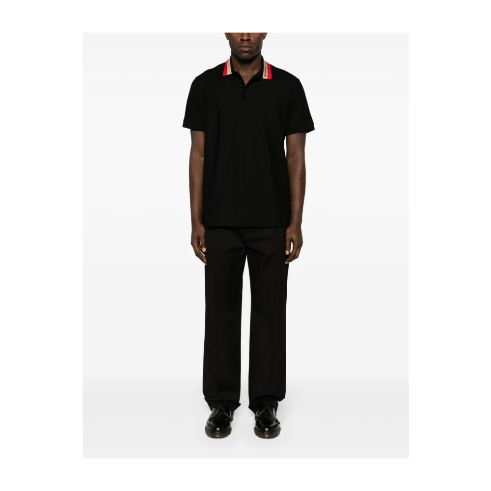 Burberry Zwarte T-shirts en Polos Black Heren