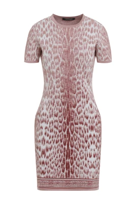 Jaguar Print Midi Dress