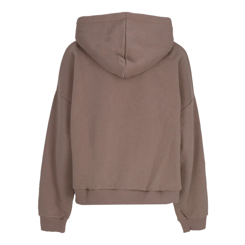 Karl Kani Essentiële Signature Hoodie met Voorzak Brown Dames
