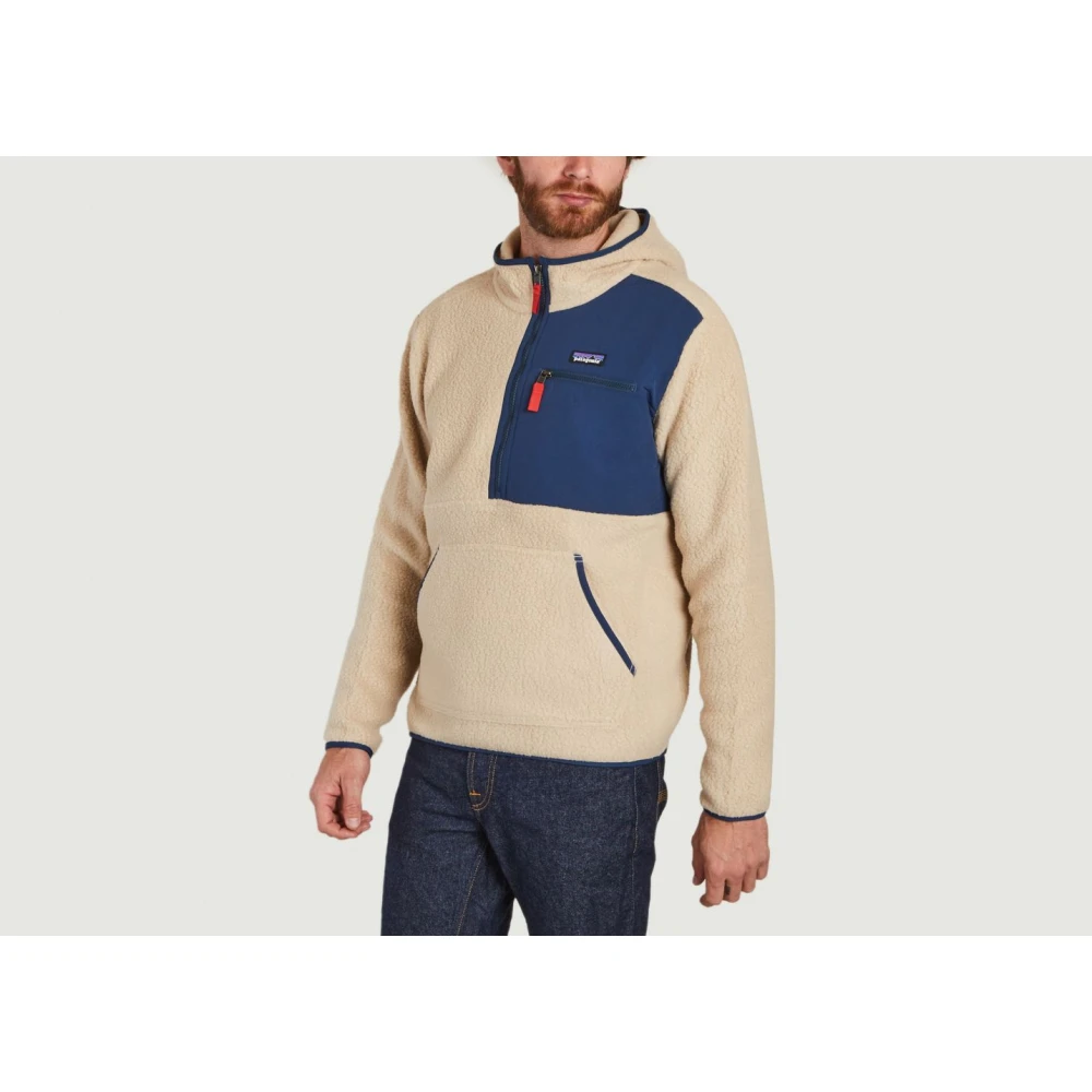 Patagonia Retro Pile Sweater Half-zip Hoodie Beige Heren
