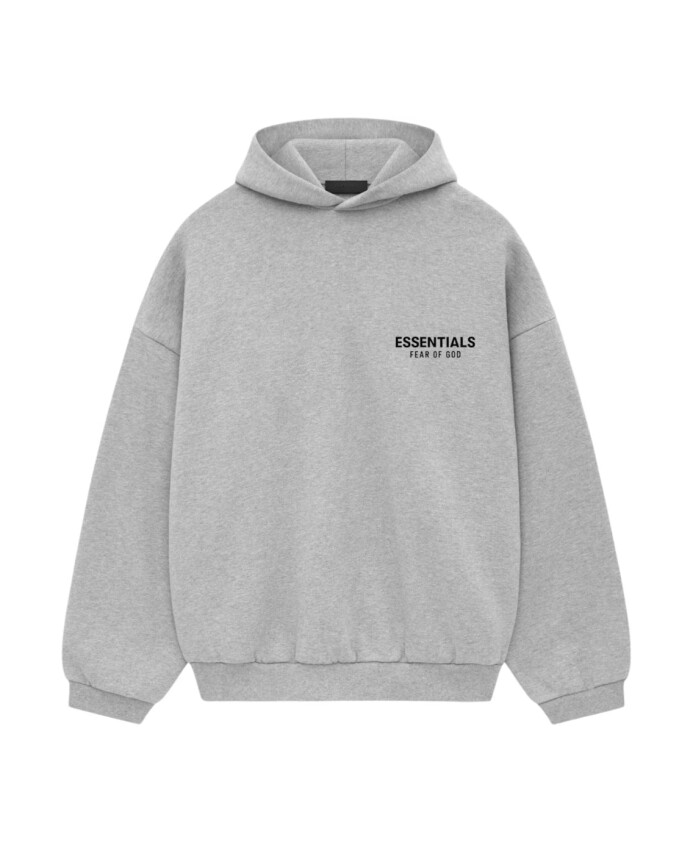 sweat-a-capuche-en-polaire-gris-clair