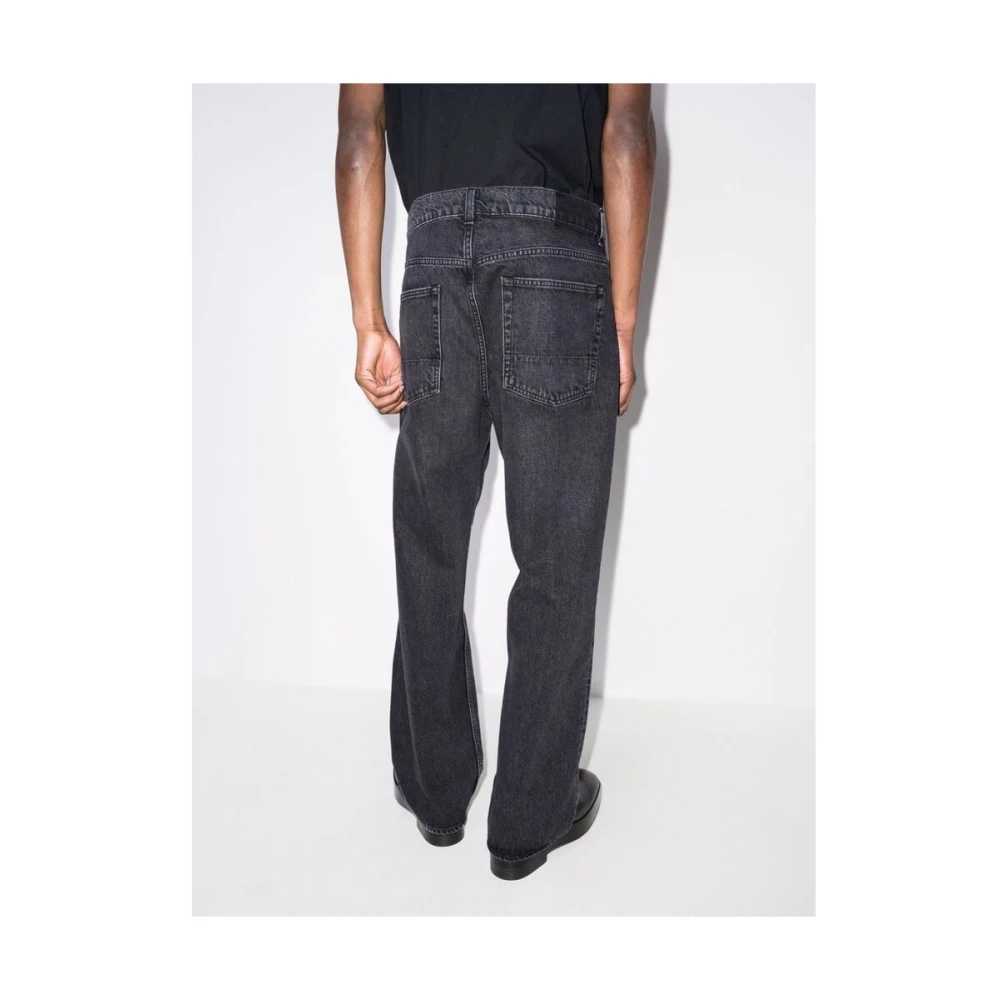Our Legacy Grijze Katoenen Straight Leg Jeans Gray Heren