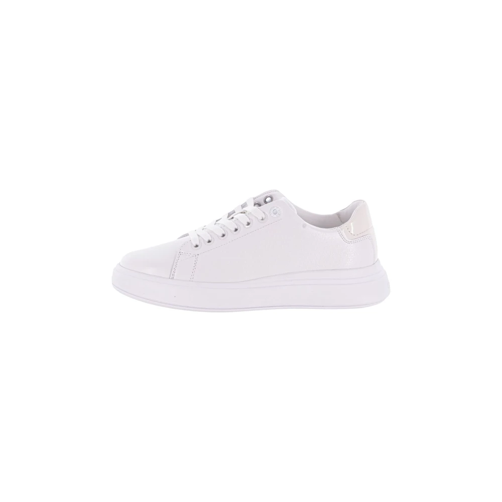 Calvin Klein Lace-up sneakers met verhoogde cupzool Dames Schoenen Wit
