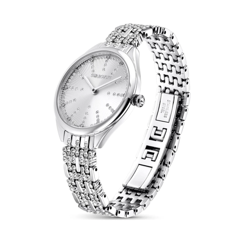 Swarovski Women's Gray Crystal Bracelet Watch