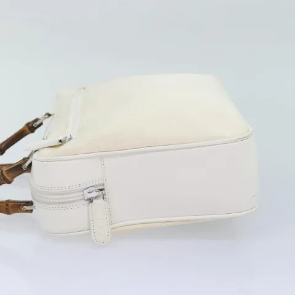 Gucci Vintage Pre-owned Leather gucci-bags White Dames