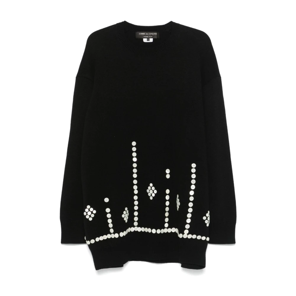 Comme des Garçons Zwart Geribbeld Gebreid T-shirts en Polo's Black Heren
