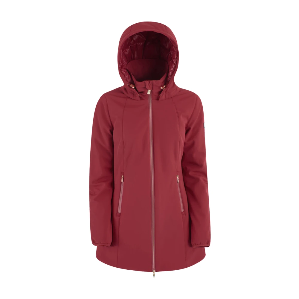 YES ZEE Rode Tech Hoodie Jas voor Vrouwen Red Dames
