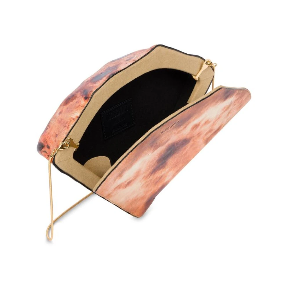 Moschino Schoudertas met pizza-motief en grafische print Multicolor Dames