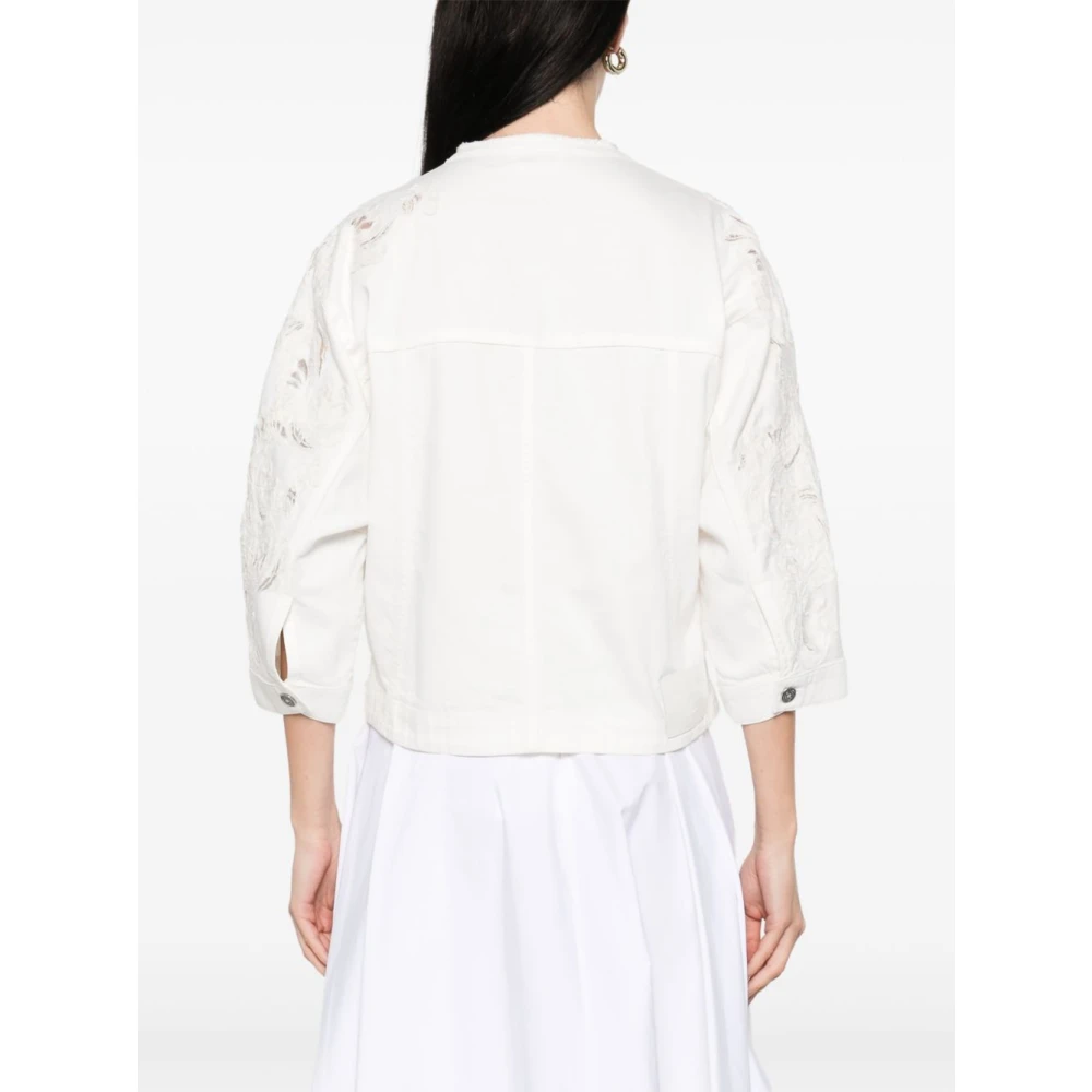Ermanno Scervino Stijlvolle Jassen Collectie White Dames