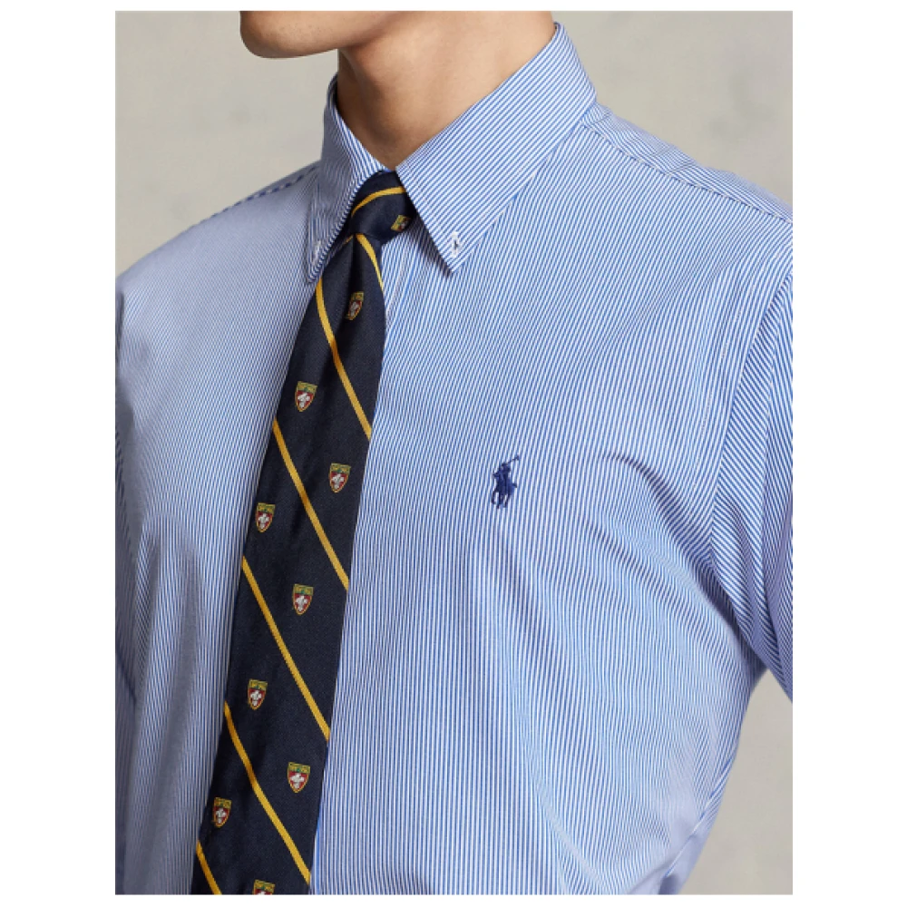 Polo Ralph Lauren Gepersonaliseerd Gestreept Overhemd Blue Heren