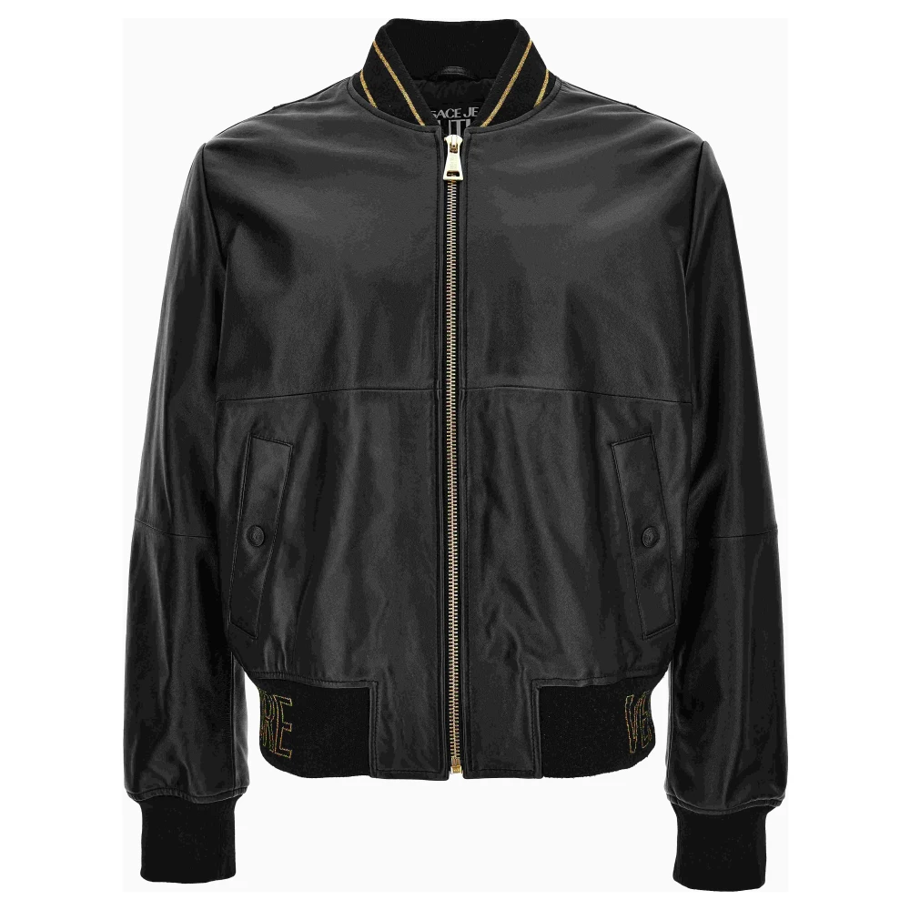 Versace Jeans Couture Homme Noir - Leather Jacket - Vestes - Taille: M