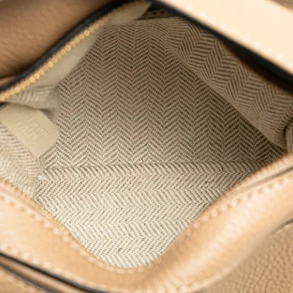 Loewe Pre-owned Leather handbags Gray Dames